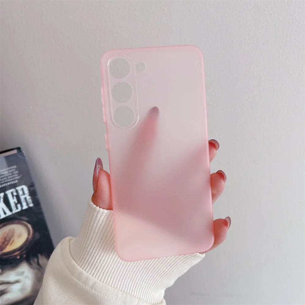 Thin Matte Shockproof Case For Samsung Galaxy S24 S23 S22 Ultra S21 Plus FE A52 A53 A73 A72 A32 A14 A54 Note 20 Ultra TPU Cover