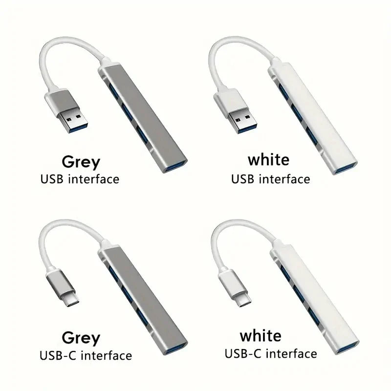 USB HUB 3.0  Extender 4 Port Splitter Adapter OTG Docking Station For Phone Macbook Pro 13 15 Air PC Laptop Computer Hub