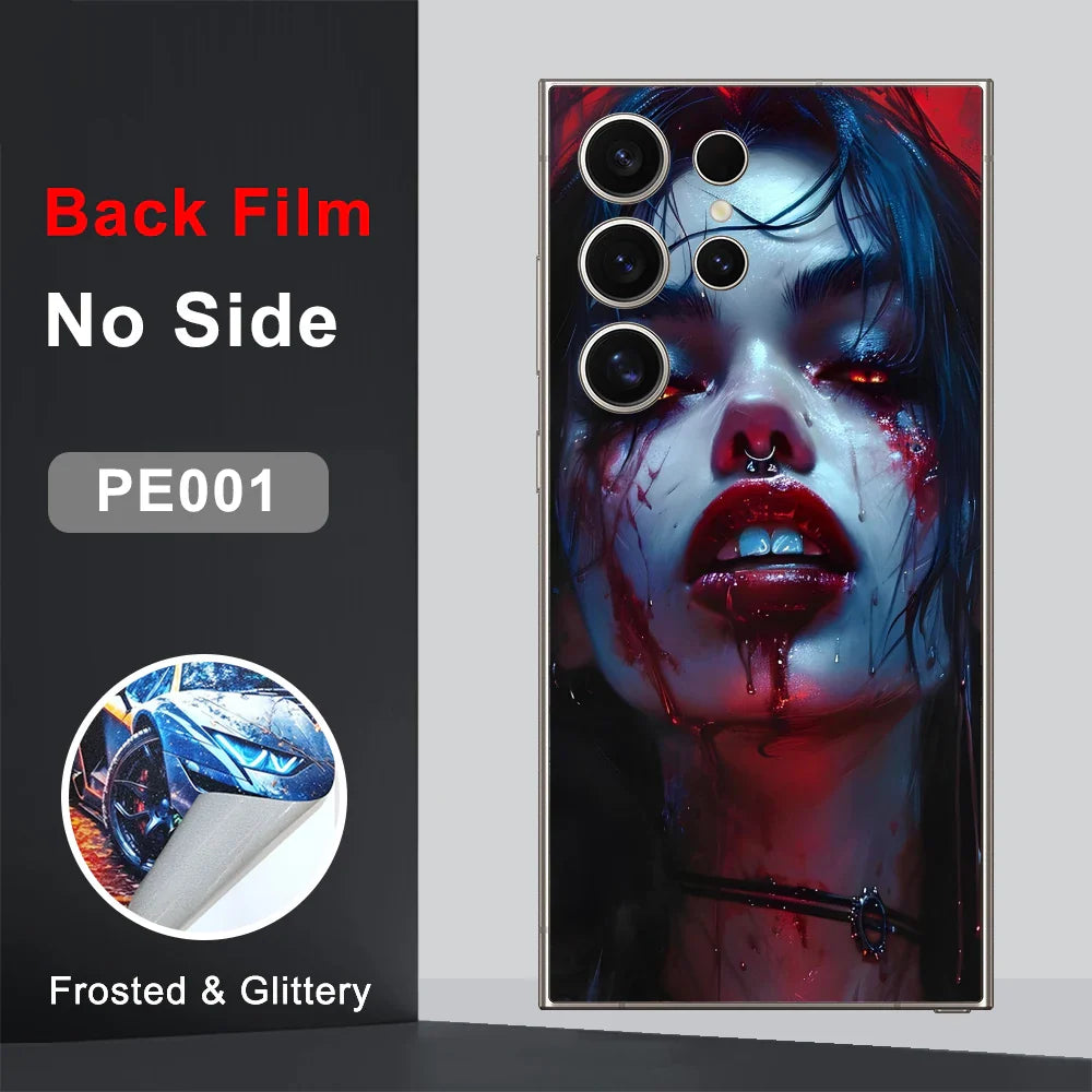 CASEKiTTY Skin Sticker For Galaxy S24 Ultra Back Film Samsung S23 FE S22 S21 Plus Protective Decal Wrap Back Screen Protector