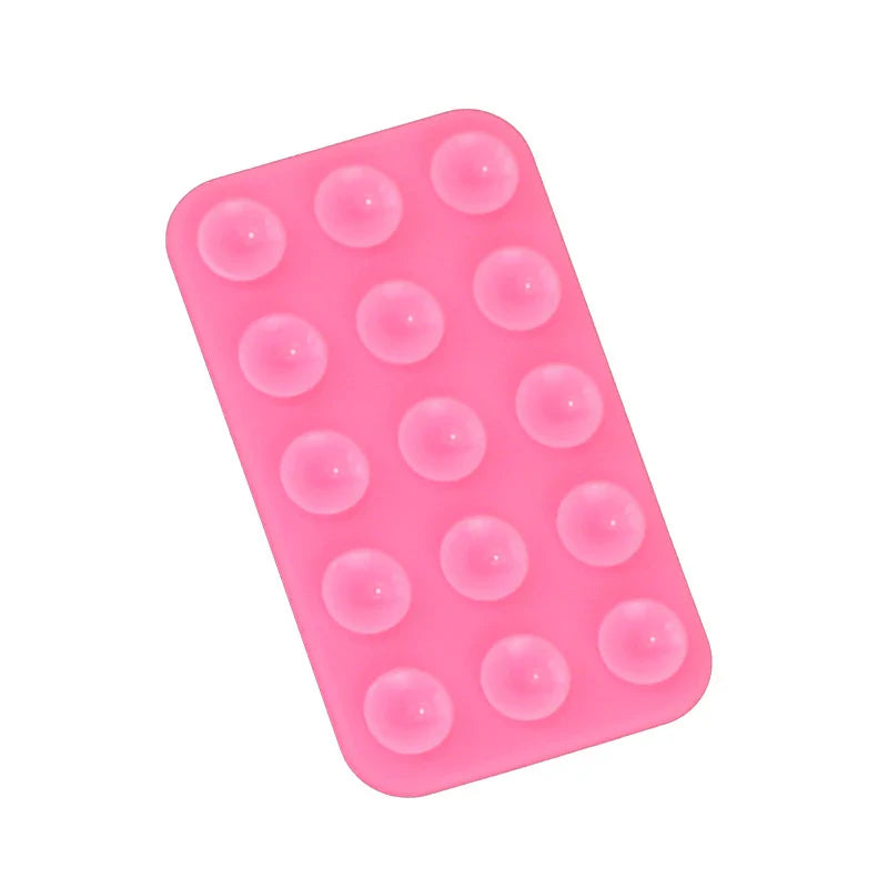 Silicone Suction Pad Double Sided For Mobile Phone Fixture Suction Cup Backed Adhesive Silicone Rubber Sucker Pad For Fixing