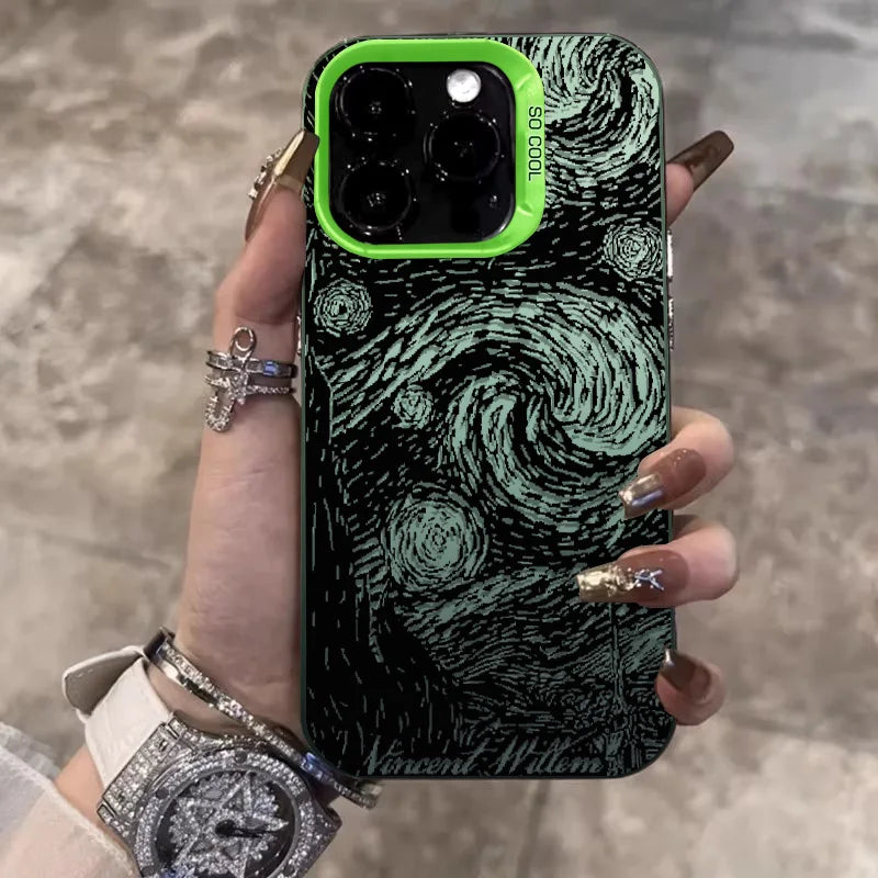 Cry of the Night Phone Cases For IPhone 15 Pro Max 11 12 13 14 Pro Max X XR XSMax 7/8 15 Plus Laser Plated Silicone Bumper Cover
