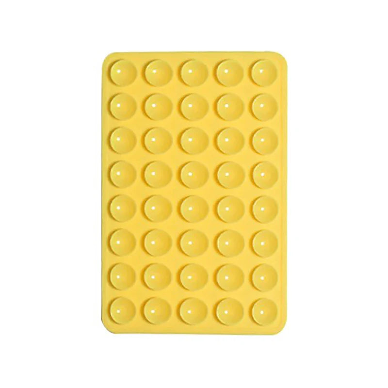 Silicone Suction Pad Double Sided For Mobile Phone Fixture Suction Cup Backed Adhesive Silicone Rubber Sucker Pad For Fixing