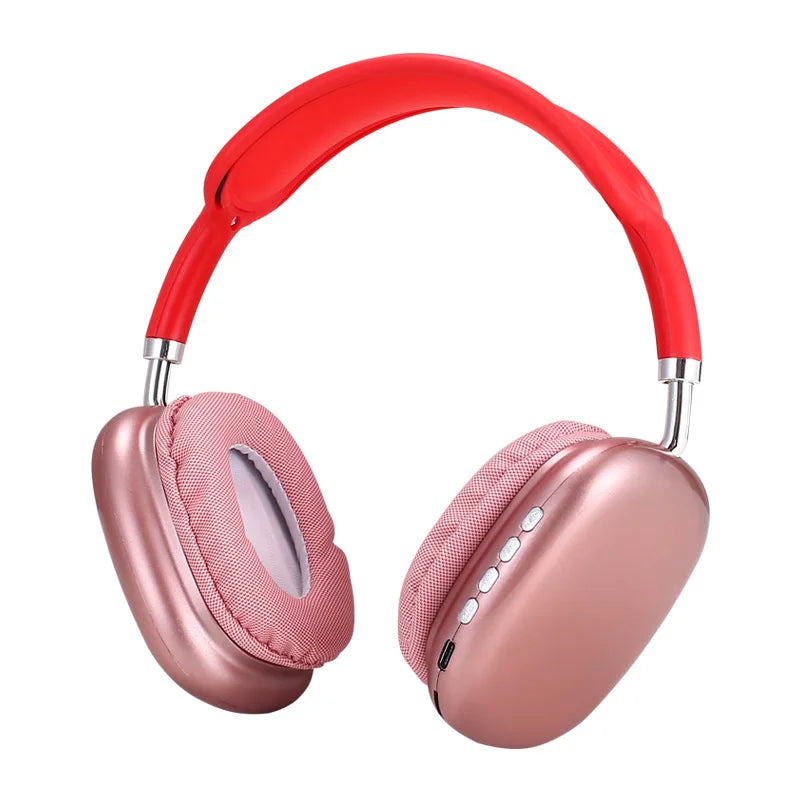New P9 Wireless Bluetooth Headphones Noise Cancelling Mic Pods Over Ear Sports Gaming Headset For Apple