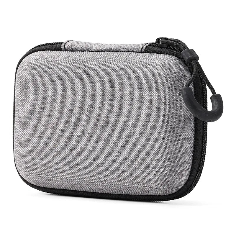 Portable Shockproof Headphone Case Earphone Bag Headset Storage Bag Hard Shell Earphone Accessories memory Card USB Cable