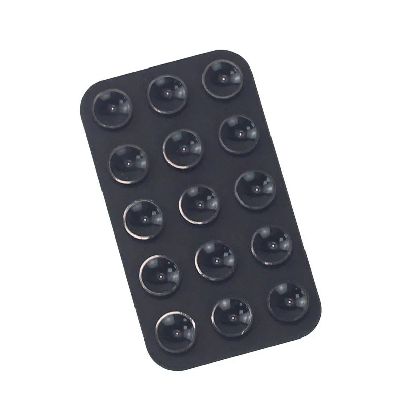 Silicone Suction Pad Double Sided For Mobile Phone Fixture Suction Cup Backed Adhesive Silicone Rubber Sucker Pad For Fixing