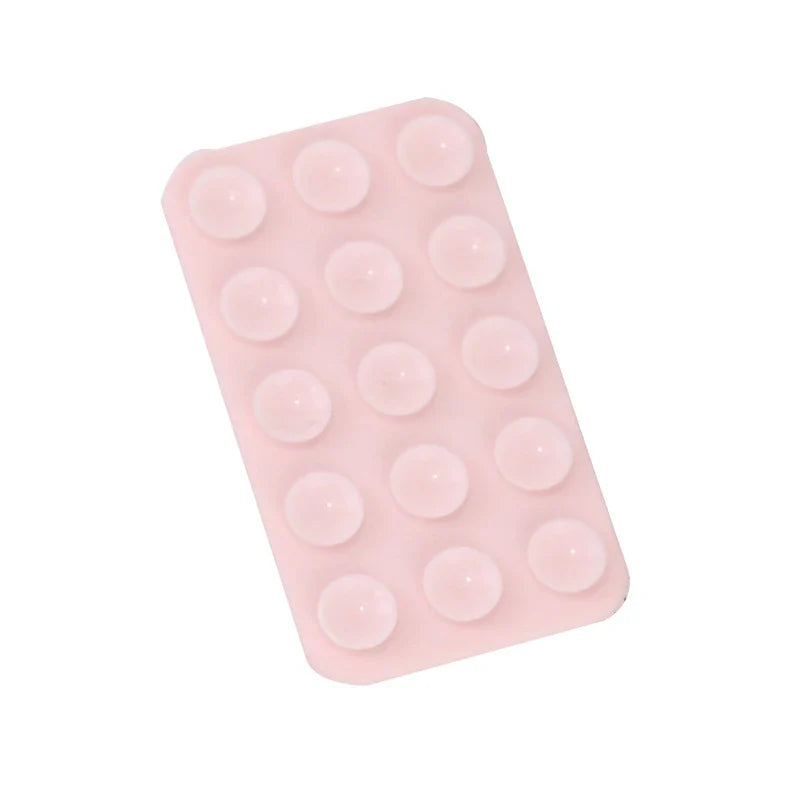 Silicone Suction Pad Double Sided For Mobile Phone Fixture Suction Cup Backed Adhesive Silicone Rubber Sucker Pad For Fixing