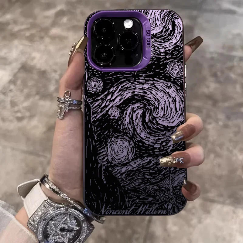 Cry of the Night Phone Cases For IPhone 15 Pro Max 11 12 13 14 Pro Max X XR XSMax 7/8 15 Plus Laser Plated Silicone Bumper Cover
