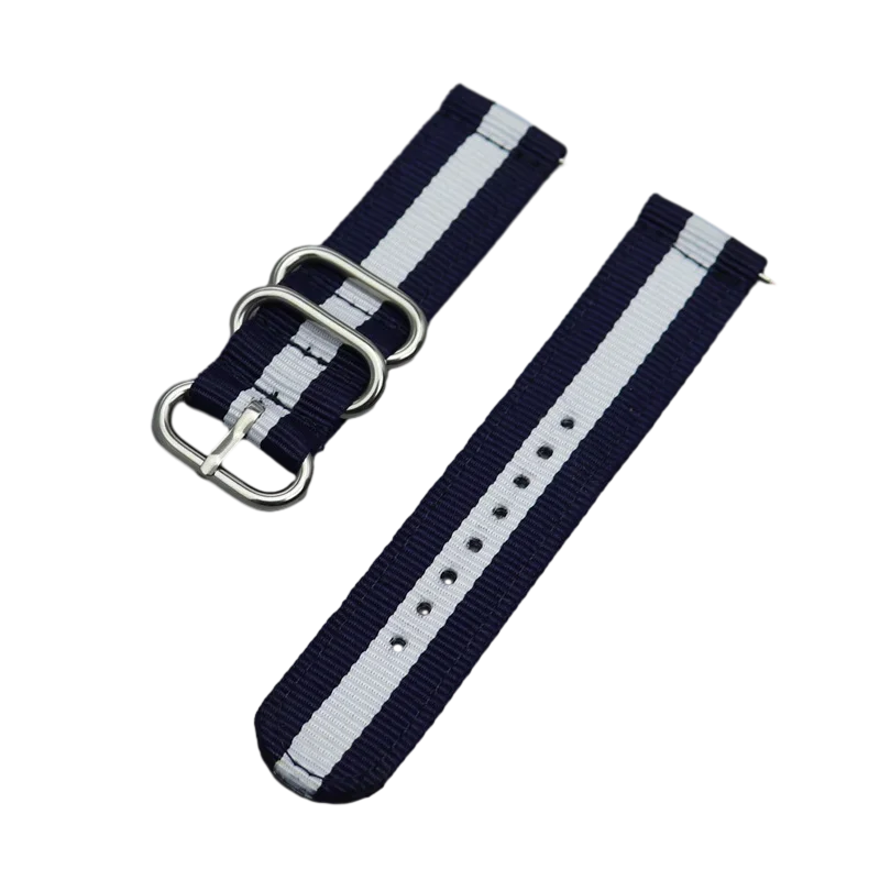 18mm 20mm 22mm 24mm Nylon strap For Samsung Galaxy watch 3 4 5 pro 6 7 46mm 42mm Active2 Amazfit Bip S3 frontier Sports band