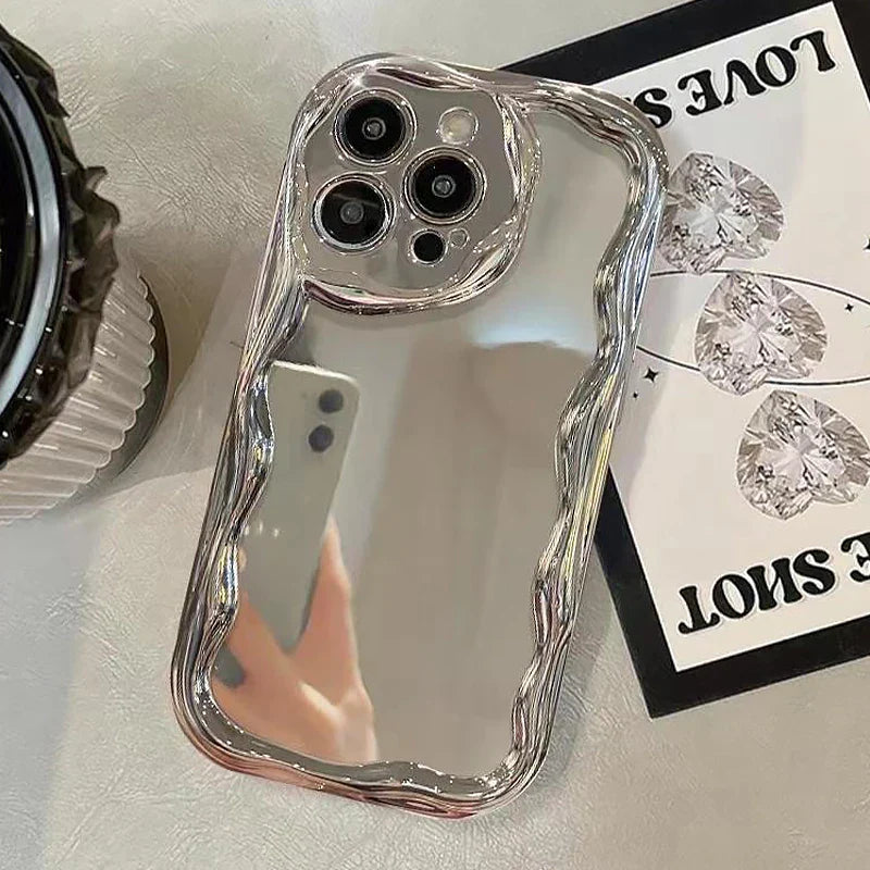 Luxury Plating Makeup Mirror Phone Case