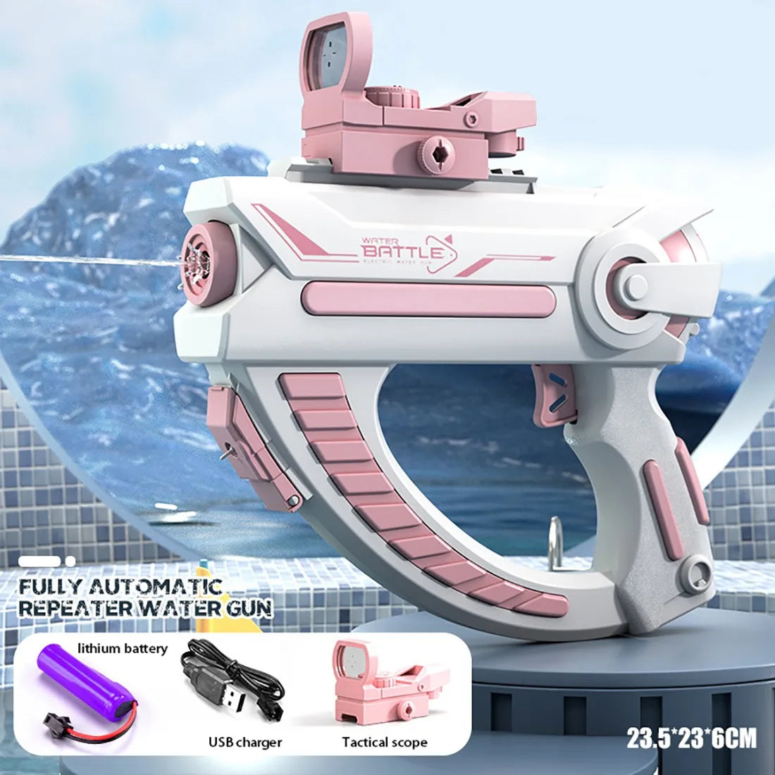 Electric Water Gun Toys Bursts Children's High-pressure Strong Charging Energy Water Automatic Water Spray Children's Toy Guns