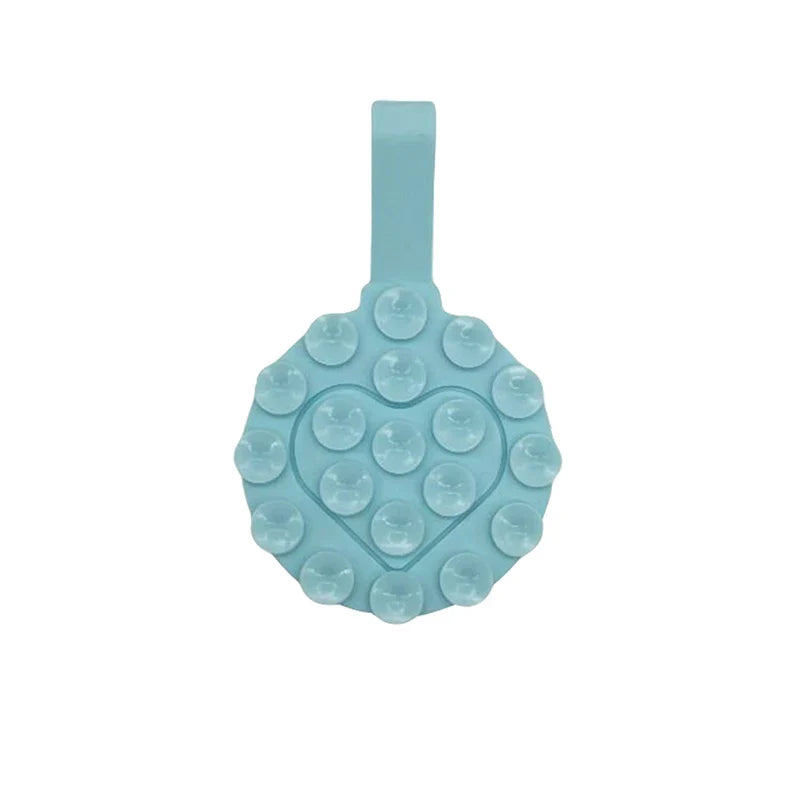 Silicone Suction Pad Double Sided For Mobile Phone Fixture Suction Cup Backed Adhesive Silicone Rubber Sucker Pad For Fixing