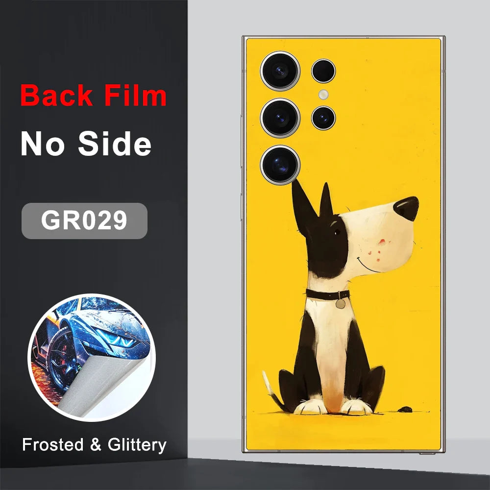 CASEKiTTY Skin Sticker For Galaxy S24 Ultra Back Film Samsung S23 FE S22 S21 Plus Protective Decal Wrap Back Screen Protector
