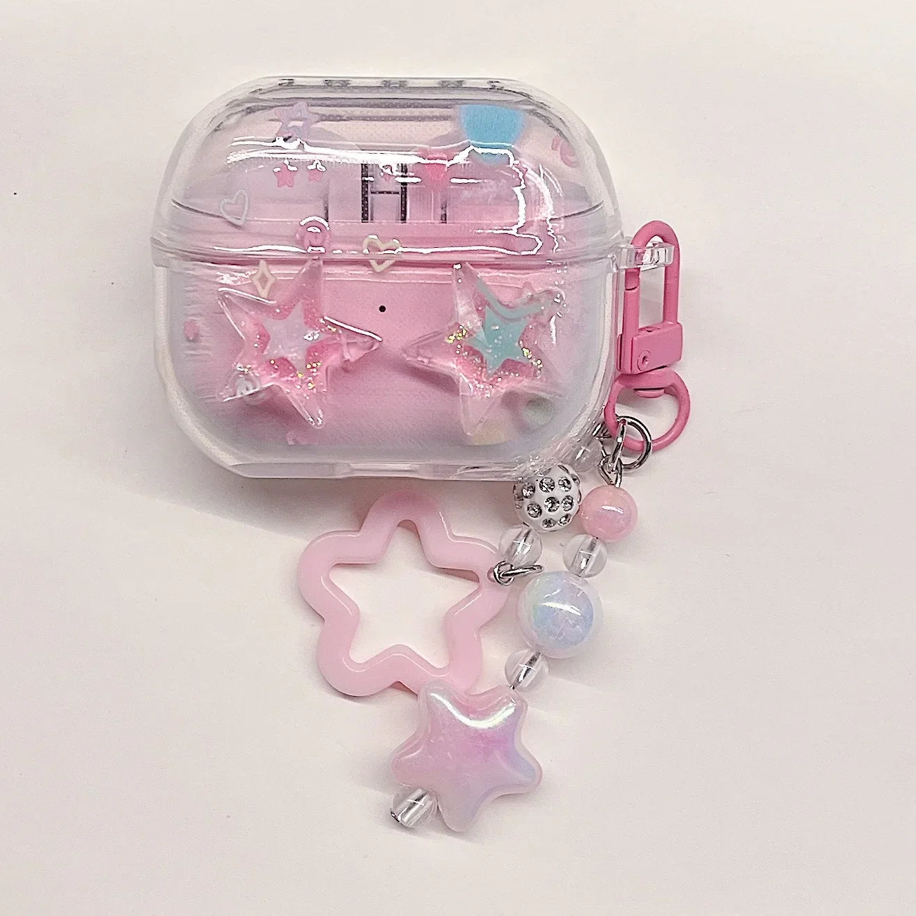 TPU Flower Earphone Case for Samsung Galaxy Buds 3 Pro for  Samsung Galaxy Bugs 3 Earphone Cover with Keychain