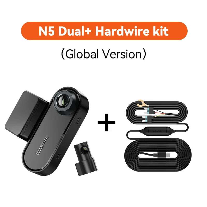 DDPAI Dash Cam N5 Dual Front and Rear 4K Ultra HD Resolution Dash Camera NightVIS ADAS GPS Auto record