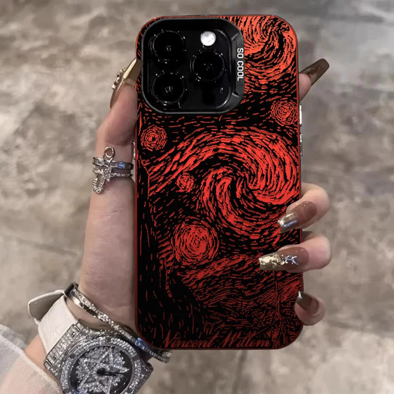 Cry of the Night Phone Cases For IPhone 15 Pro Max 11 12 13 14 Pro Max X XR XSMax 7/8 15 Plus Laser Plated Silicone Bumper Cover