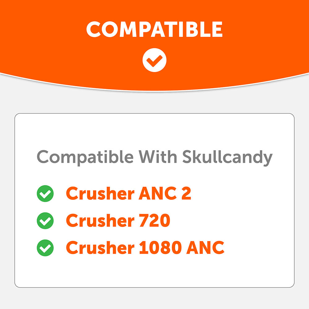 Upgraded Skullcandy Crusher ANC 2 Earpads - WC PadZ Crusher ANC 2