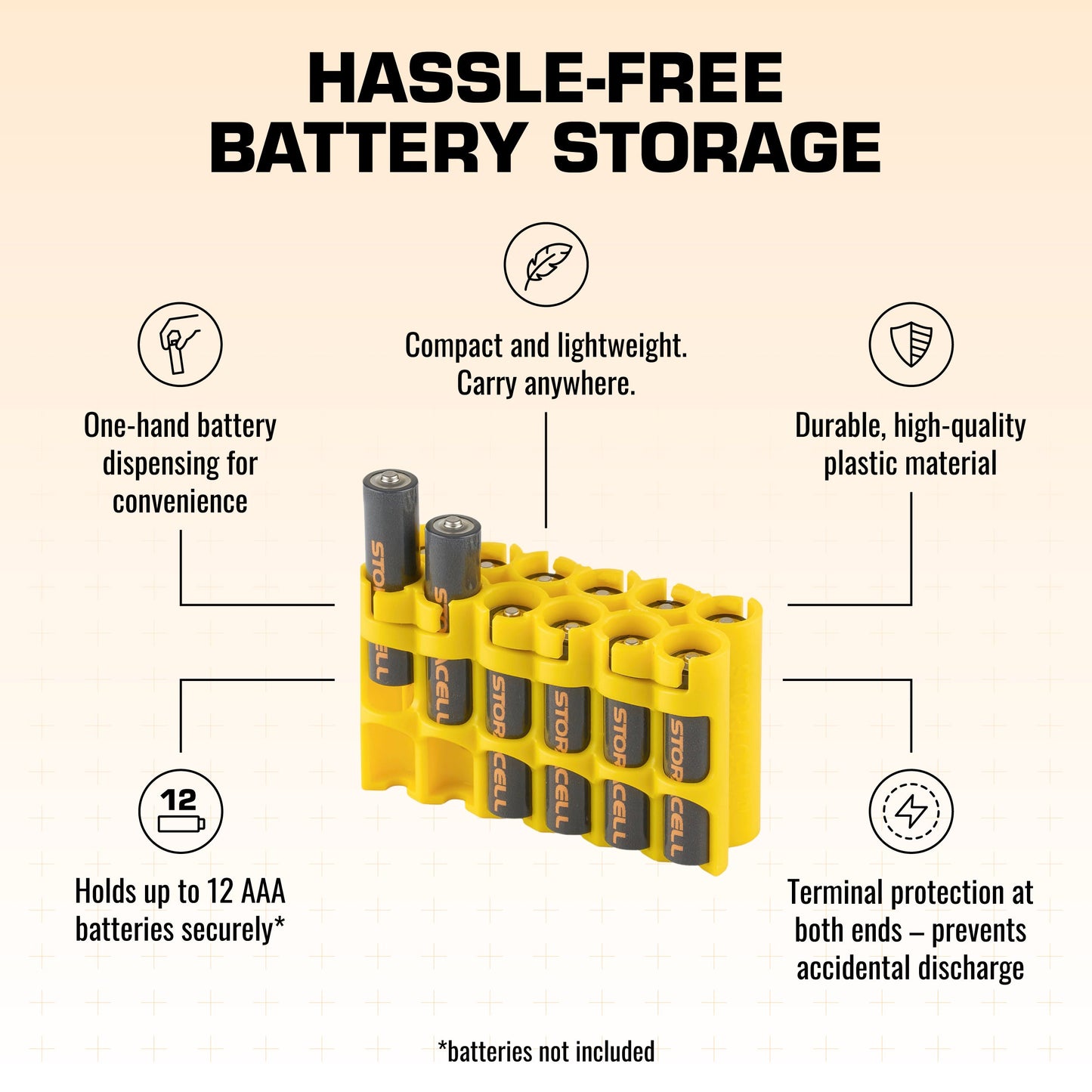 AAA 12 Pack (Yellow)