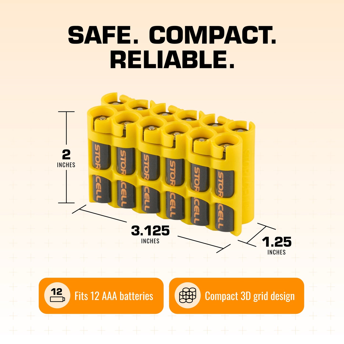 AAA 12 Pack (Yellow)
