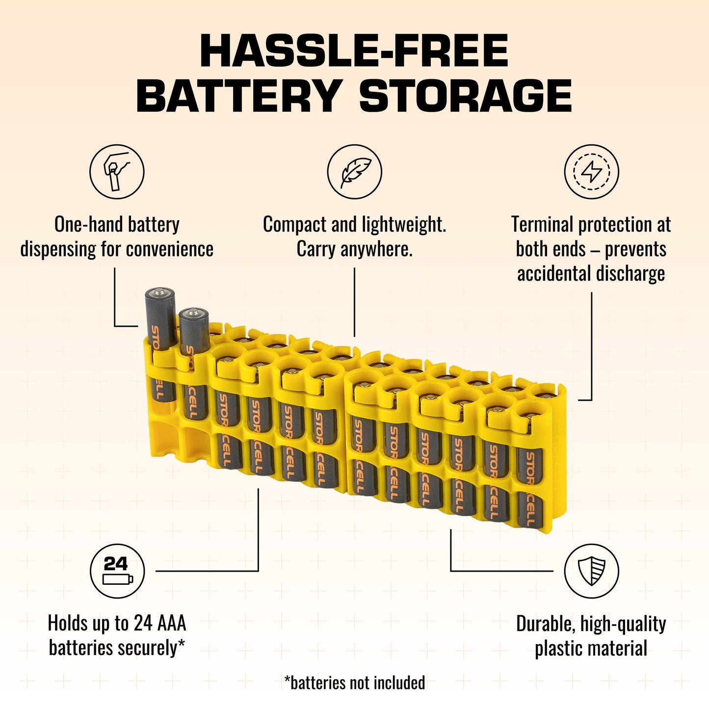 AAA 24 Pack (Yellow)