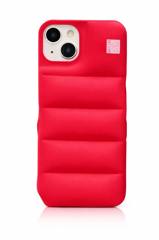 Stylish phone cases For Fashion Brand Down Jacket Phone Case For iPhone Red Phone Case Collection