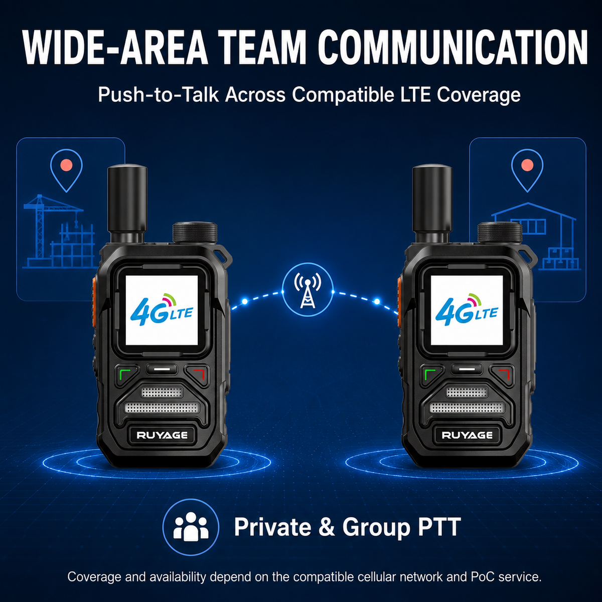 Ruyage Radio Nationwide PTT Walkie-Talkie(X10)