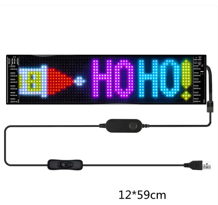 Programmable Car LED Sign LED Full-color Advertising Screen Ultra-thin ...