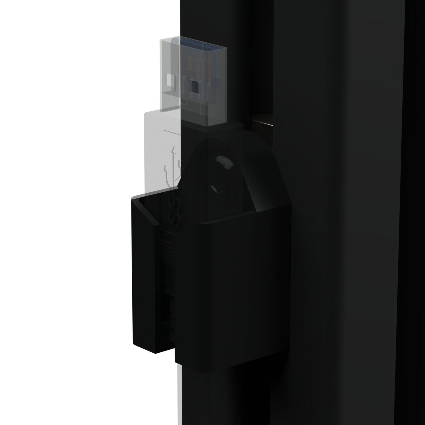 USB A Cable Holder for Sim Racing Rig