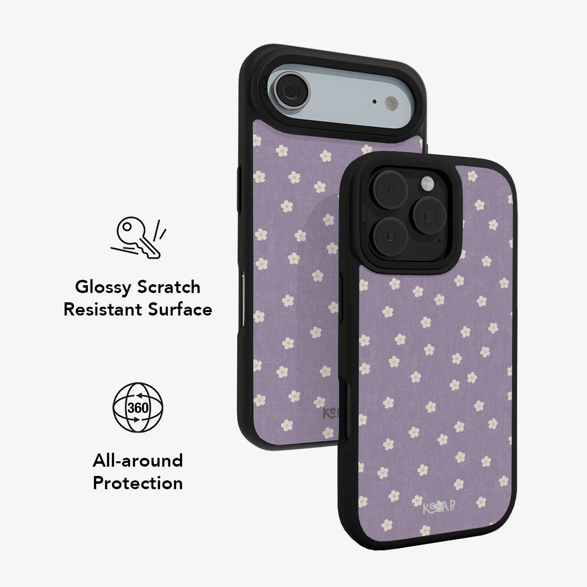 Violet flora | Purple Daisy Pattern Phone Case