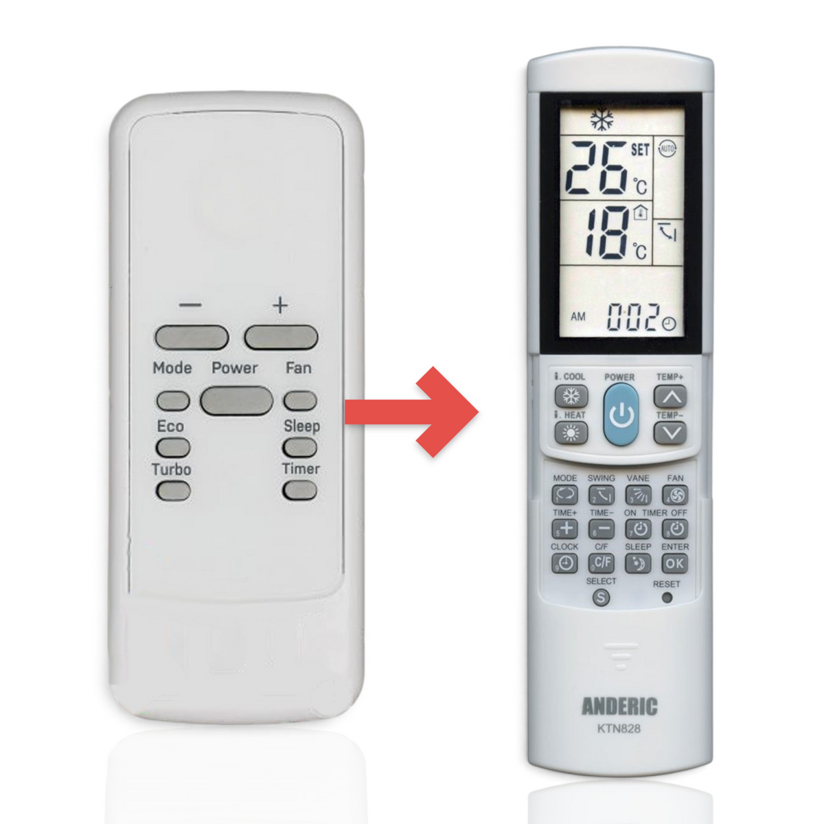 GE General Electric RG51G6/E-G In Window Air Conditioner Remote Control - WJ26X33654