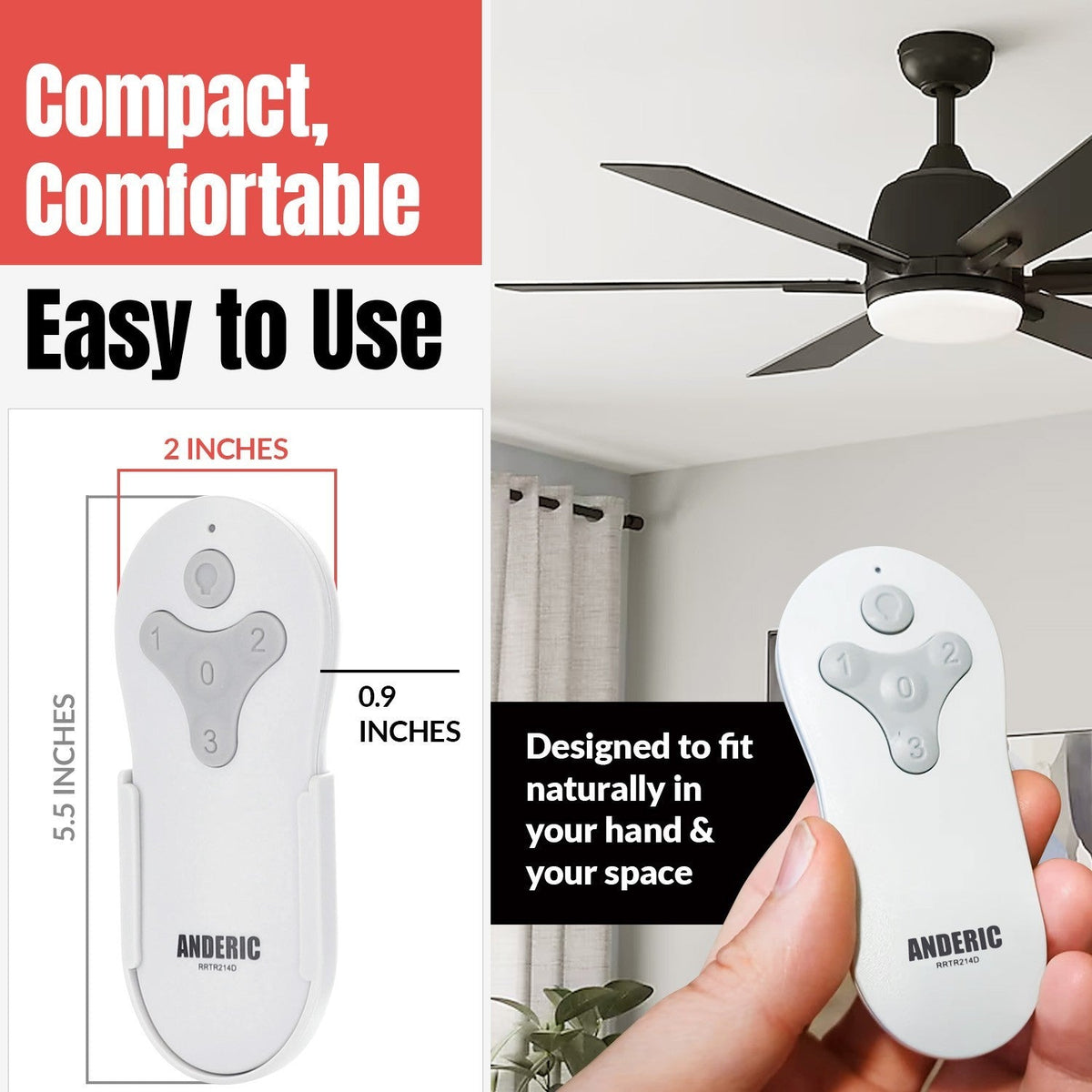 Harbor Breeze TR214D Ceiling Fan Remote Control