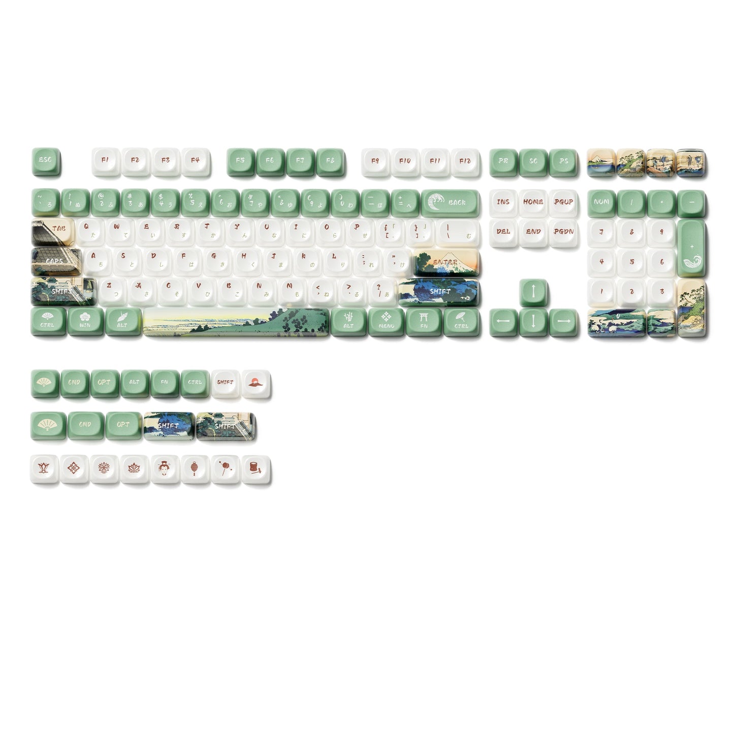 XVX  Fugaku MOA Profile Dye-Sub PBT Keycap Set  140-Key