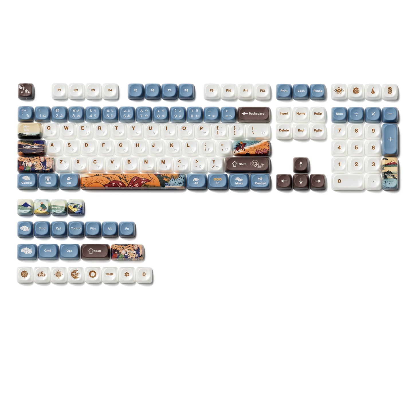 XVX  Fugaku MOA Profile Dye-Sub PBT Keycap Set  140-Key