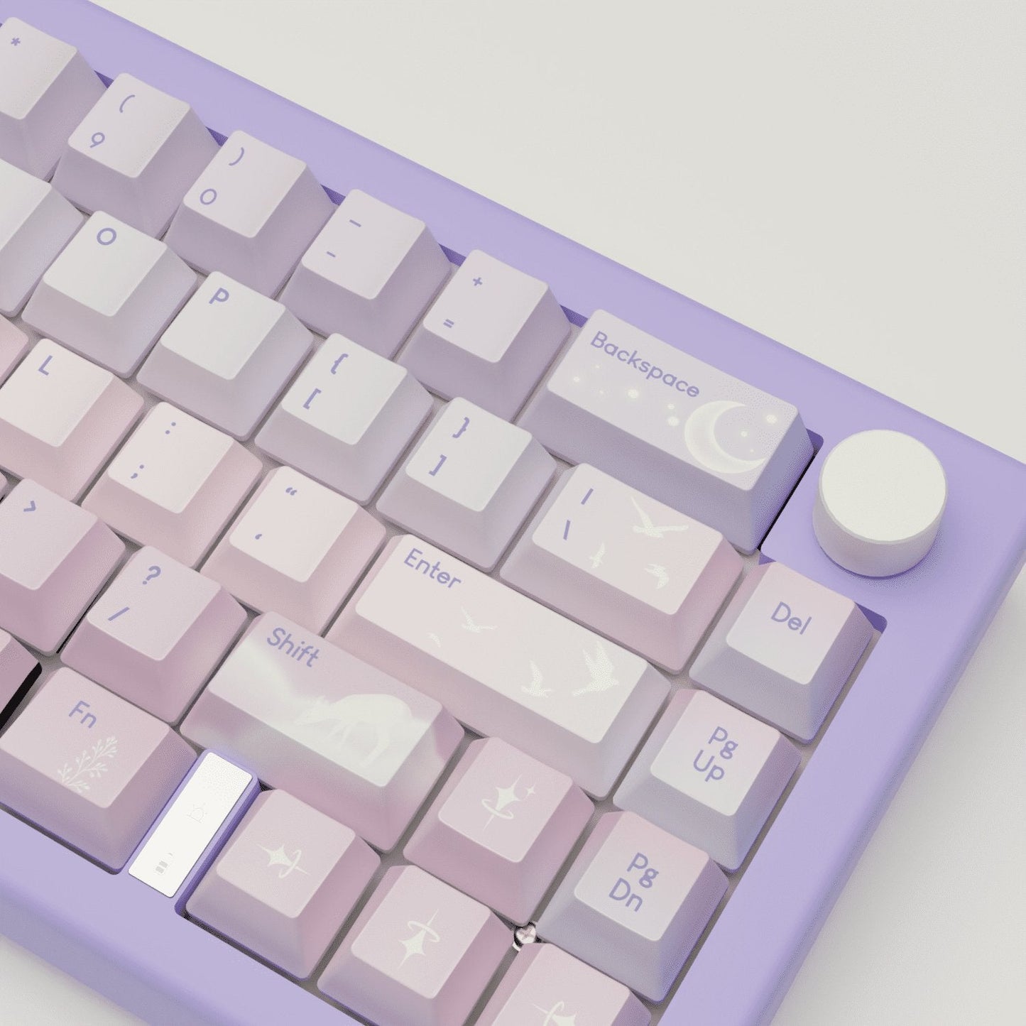 Aesthetic Sky Design Keycaps and Mechanical Keyboard