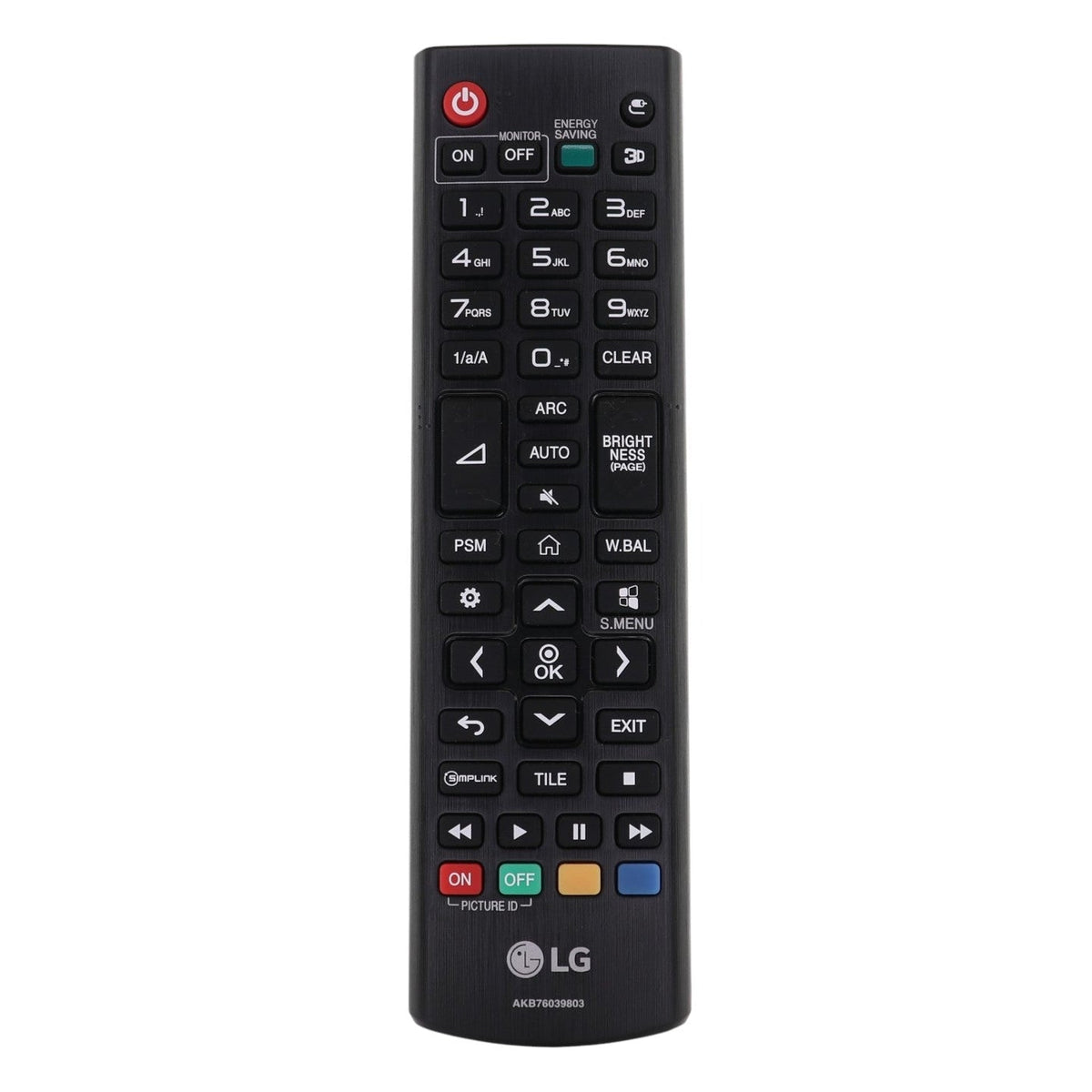 LG AKB76039802 Commercial / Digital signage Monitor Remote Control - AKB76039802