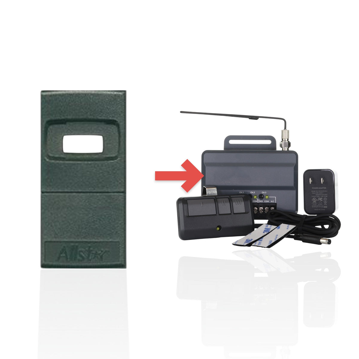 Allstar 9931T 318Mhz Trinary dip switch remote Garage Door Opener Remote Control