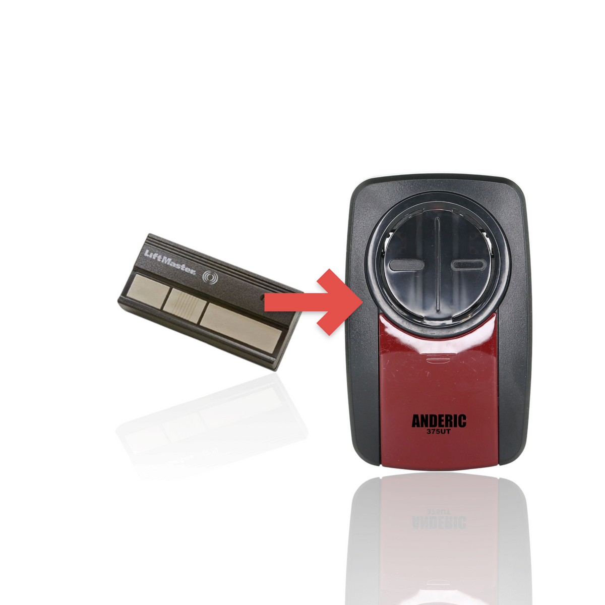 LiftMaster 363LM / 363LMC 3-Button Visor 315 MHz 9-dip switch Garage Door Opener Remote Control