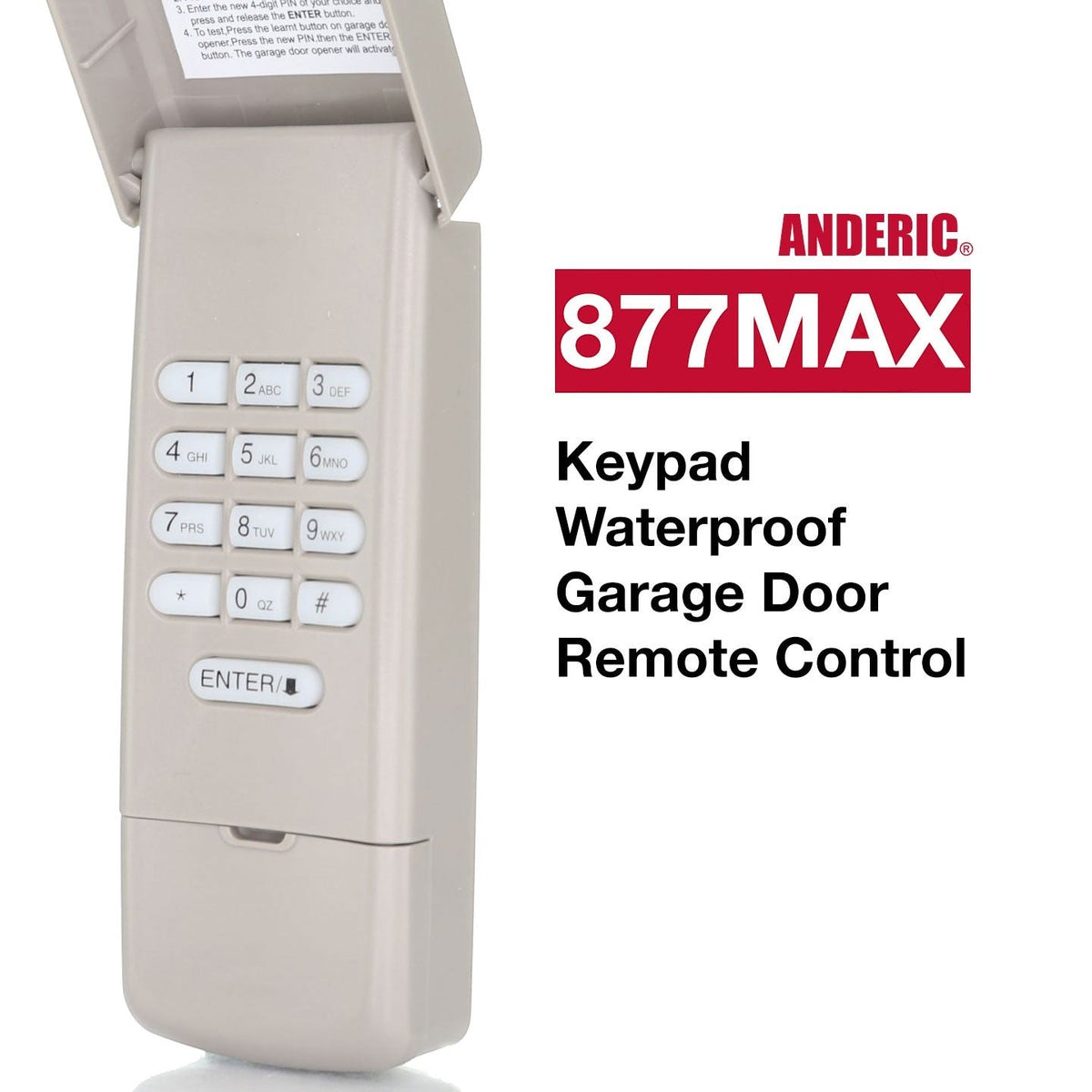 LiftMaster 977LM wireless keypad 390mhz Garage Door Opener Remote Control