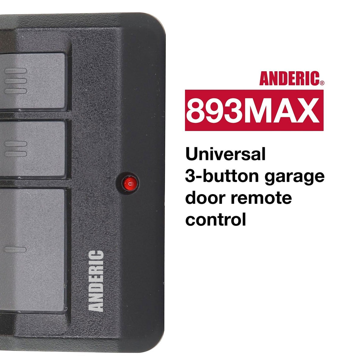 AccessMaster 374LM 4 Button Vizor 315mhz Garage Door Opener Remote Control
