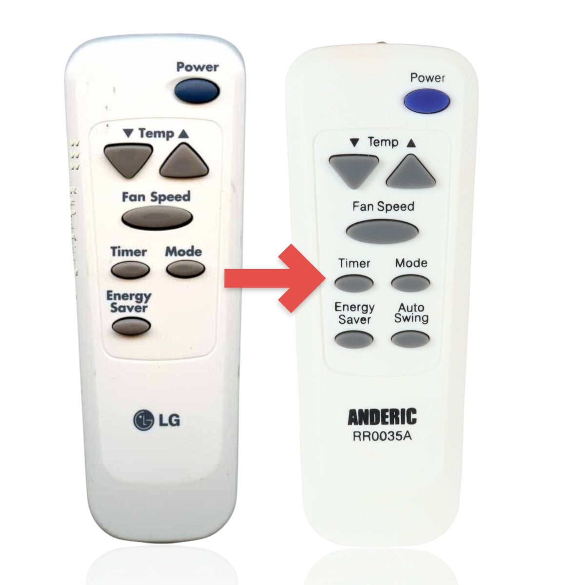 LG 6711A20034E Air Conditioner Remote Control