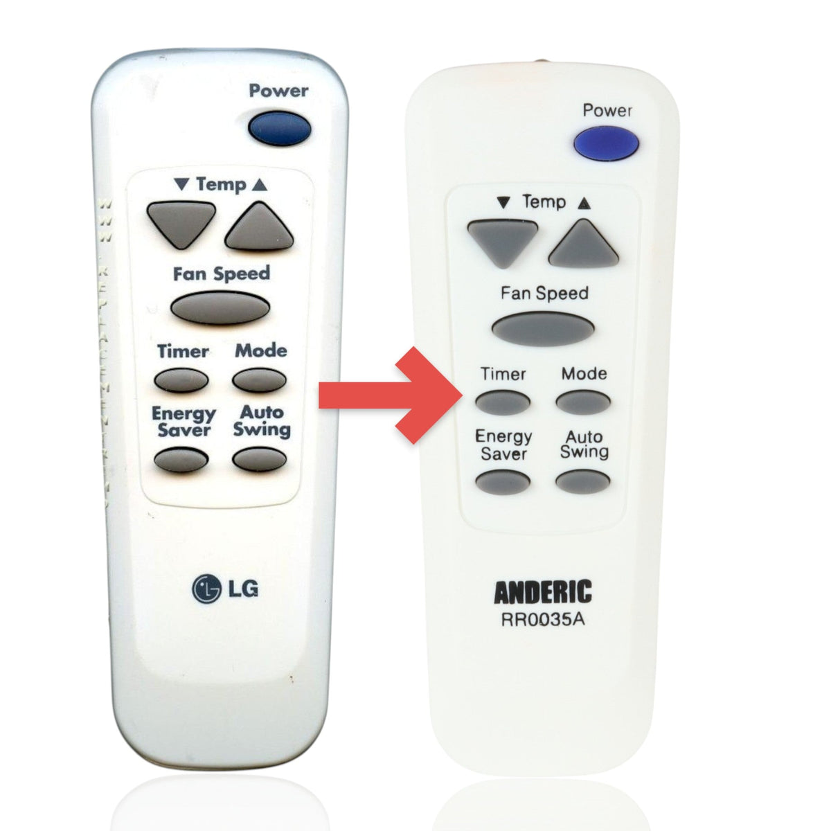 LG 6711A20034D Air Conditioner Remote Control