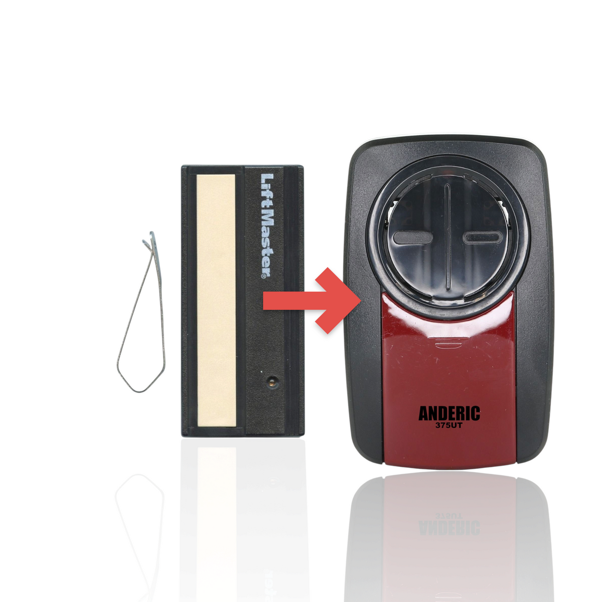 LiftMaster 61LM / 61LMC 1-Button Visor 390 MHz Garage Door Opener Remote Control