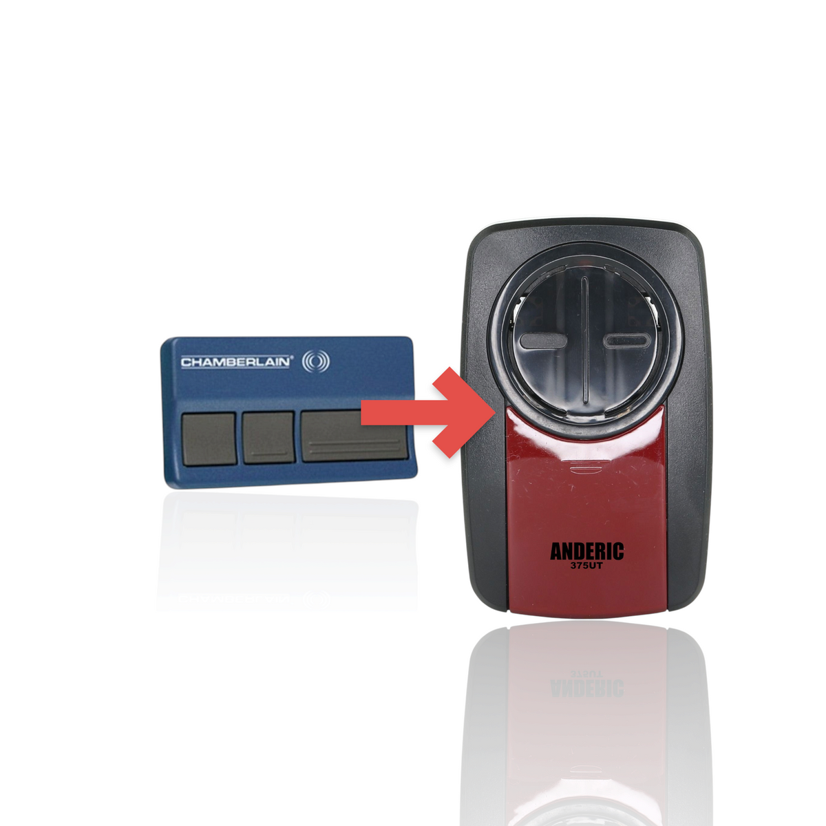 Chamberlain 953D/953CD/953T 3-Button 315 MHz Visor Garage Door Opener Remote Control