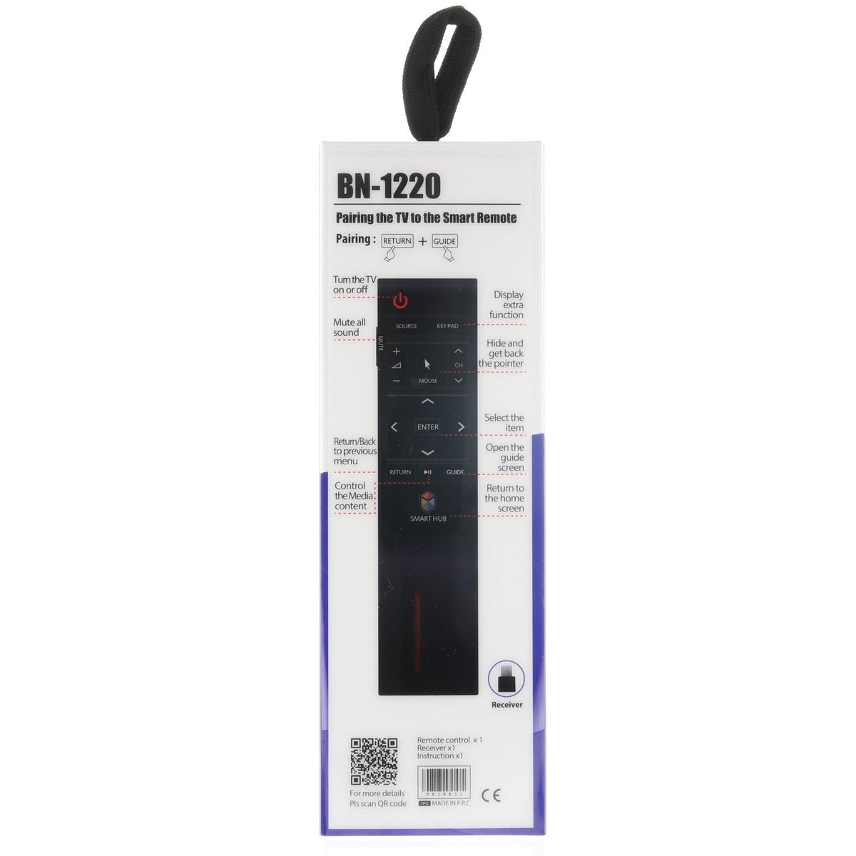 Samsung BN59-01220E 2015 SMART RF TV Remote Control - BN5901220E