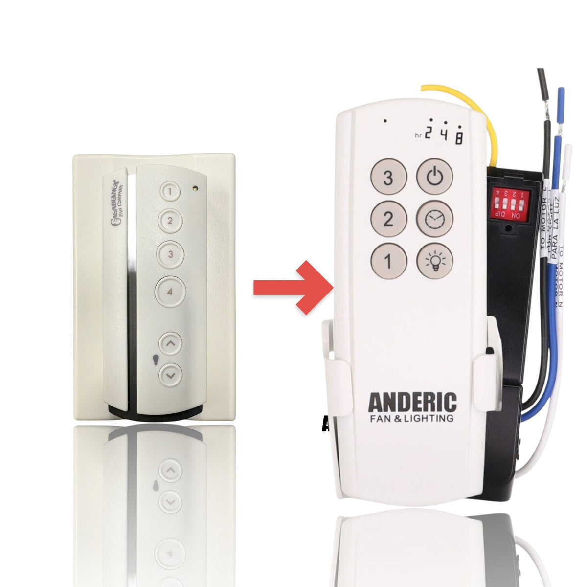 Casablanca Universal 4-Speed Fan Control System with Receiver and Remote Control Kit - 99019
