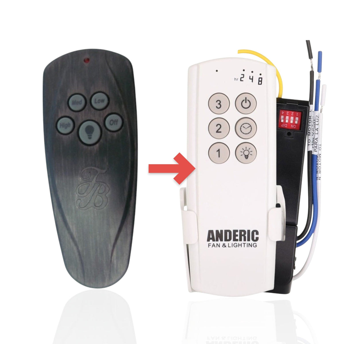 Dan's Originals UC7218T Ceiling Fan Remote Control