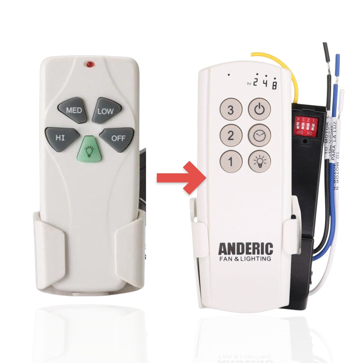 Nutone RCK01 Universal Ceiling Fan Kit Ceiling Fan Remote Control Kit