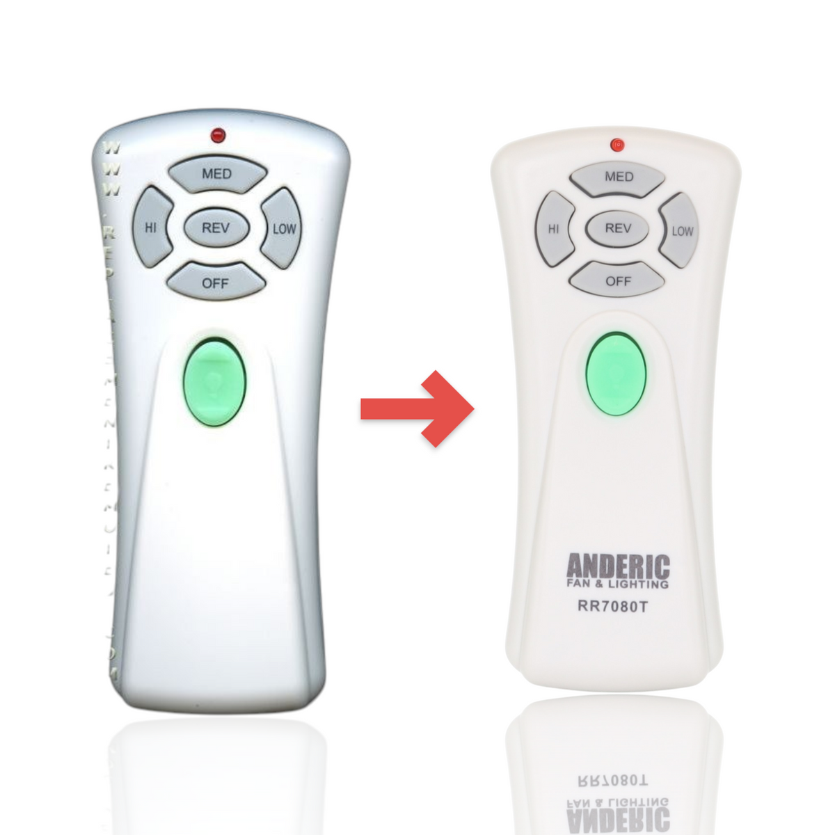 Hampton Bay UC7080T CHQ7080T Ceiling Fan Remote Control