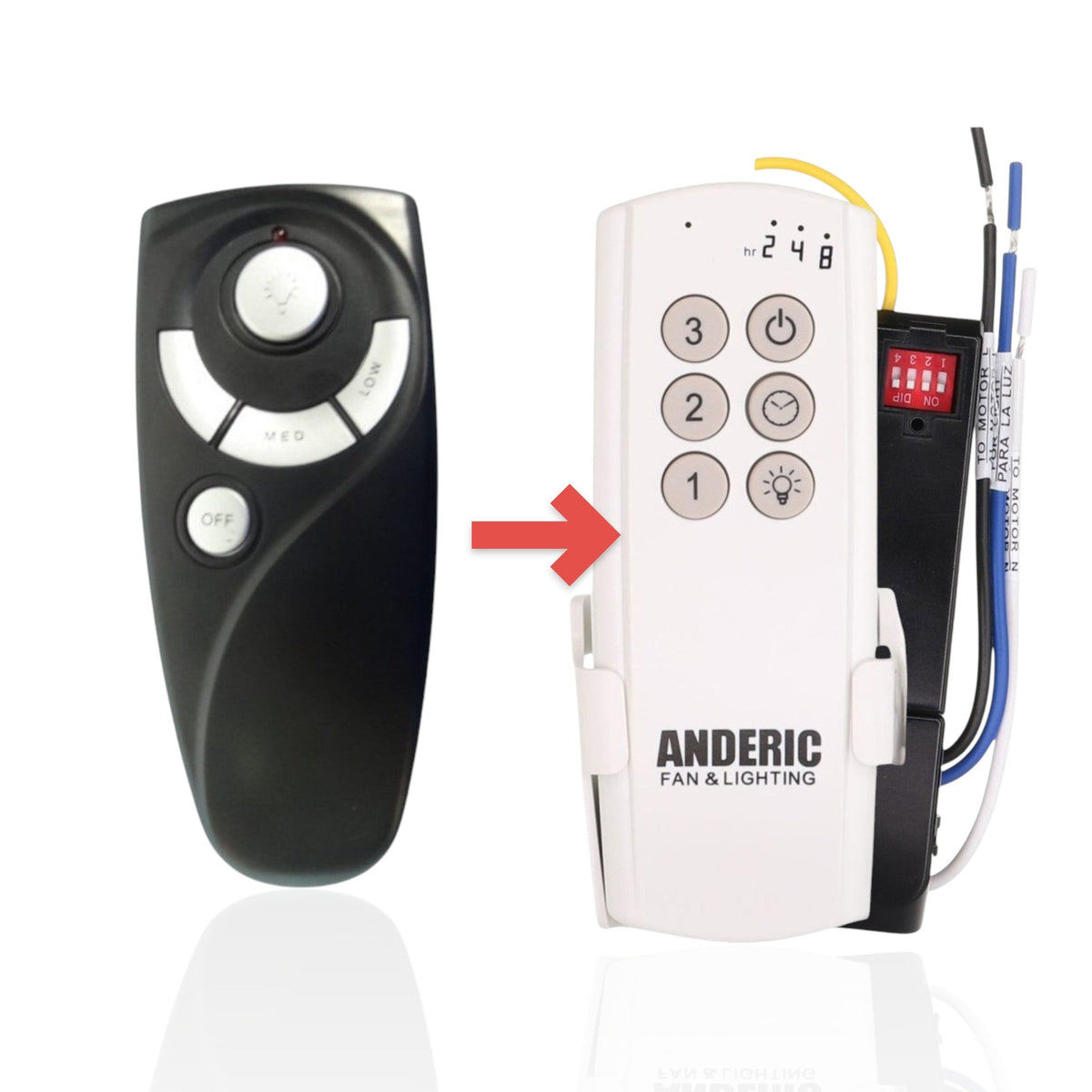 Dan's Originals DL6101T Ceiling Fan Remote Control