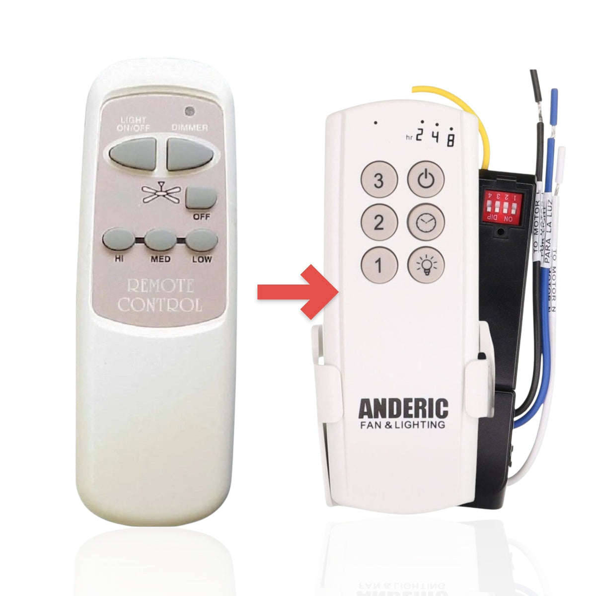 Dan's Originals KUJCE9101 Ceiling Fan Remote Control