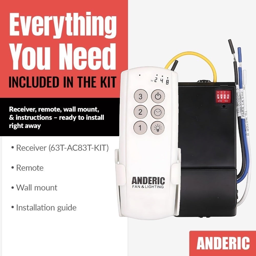 Dan's Originals KUJCE10608 Ceiling Fan Remote Control